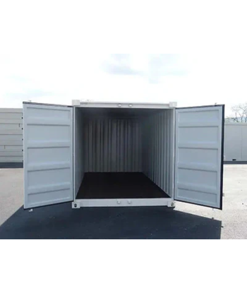 Contenedor de envío blanco...